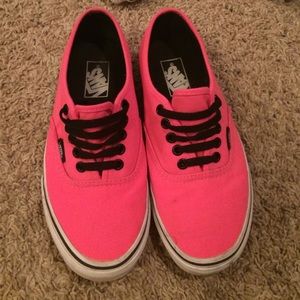 Neon pink vans