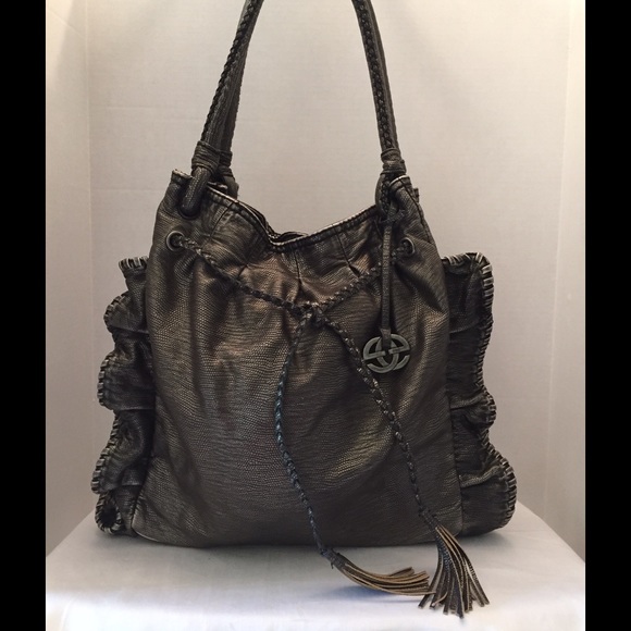 Red by Marc Ecko Handbags - Metallic Gray/Silver RED by Marc Ecko large purse