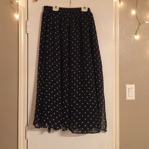 Long Polka-Dot skirt