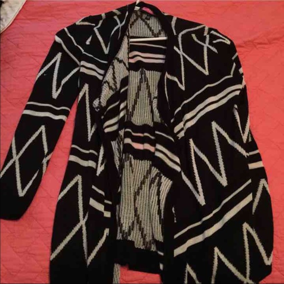 Black and white cardigan