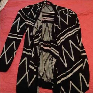 Black and white cardigan