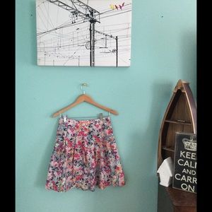 J Crew Floral Skirt