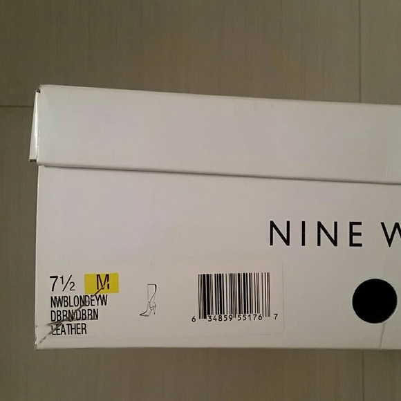 Used Nine West Leather Brown Boots - Picture 3 of 3