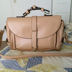 New Tan crossbody satchel bag