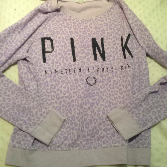 Purple cheetah leopard sweater