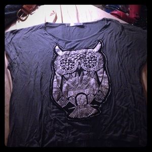 Owl crop top
