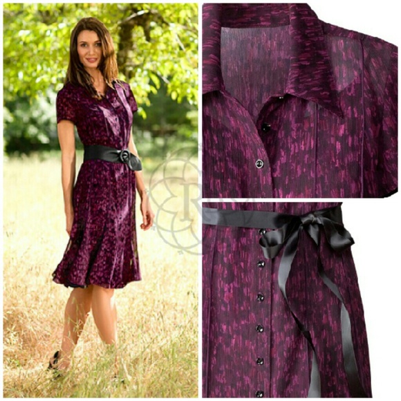 Coldwater Creek Dresses & Skirts - Coldwater Creek Printed Shirt Dress