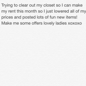 NEW ITEMS // REDUCED PRICES
