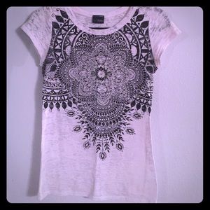 Daytrip brand burnout top w/rhinestones- Buckle!