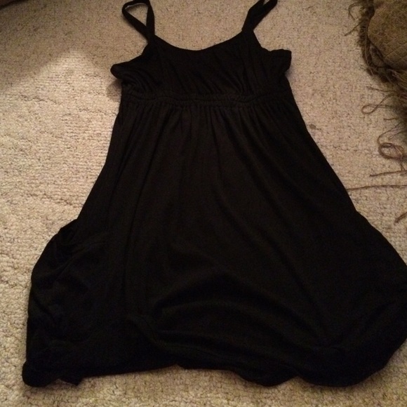 Black cotton dress