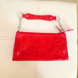 Chinese Laundry red handbag with chain/strap