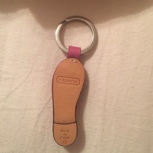 Coach flip flop key chain