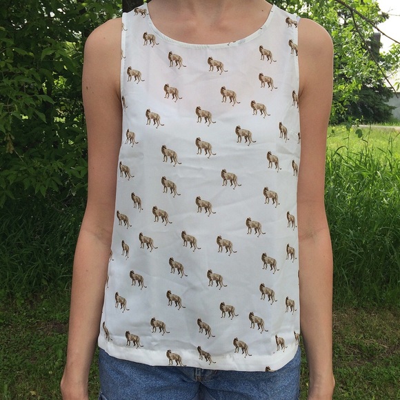 Mini Leopard Print Forever21 Tank-Small