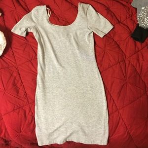Grey body con dress