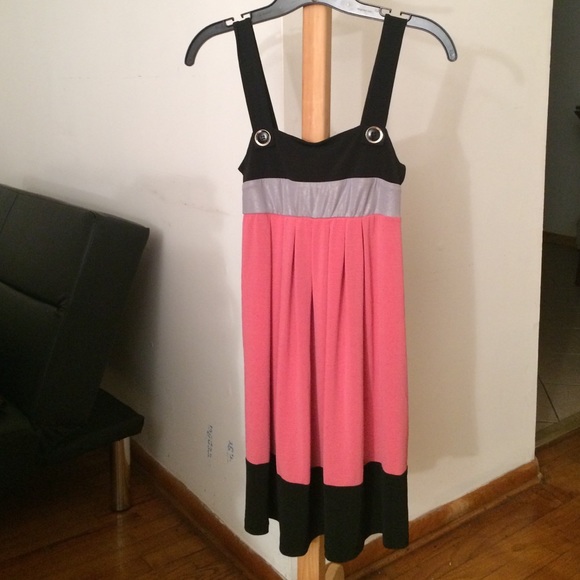 Pink & Black Dress