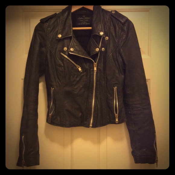 Zara leather jacket