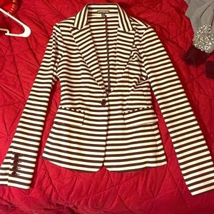 Black and white stripped blazer