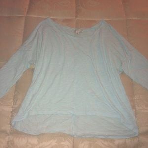 American Eagle turquoise flowy shirt