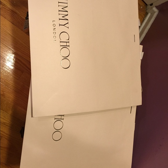 Extra large Jimmy Choo shopping bags, $30 each