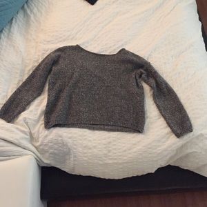 Cropped Grey Sweater