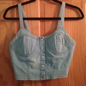 Jean crop top