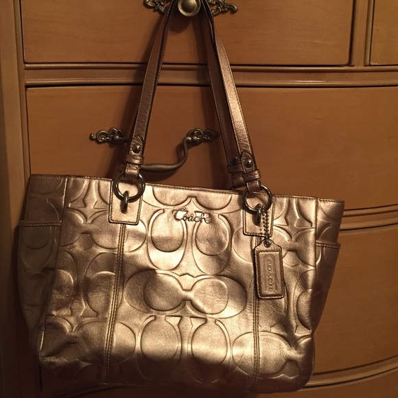 Coach Metallic Gold purse