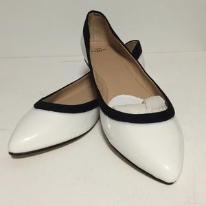 Zara Patent Two-Tone Pointed Flats