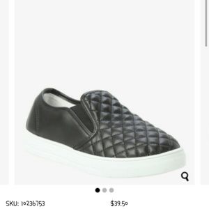 Quilted slip on sneakers
