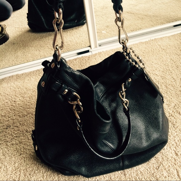Authentic Coach Leather Black Bag