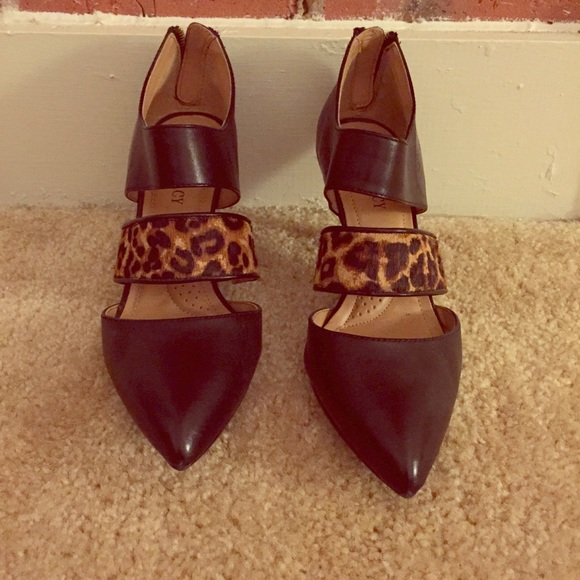 Leopard print heels