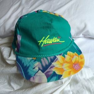 Vintage Floral Hawaii Baseball Cap