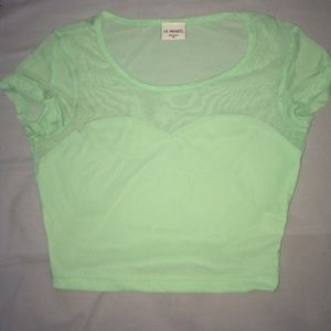 Pacsun mint crop top