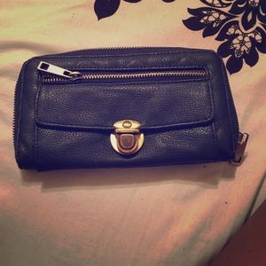Agaci navy blue wallet