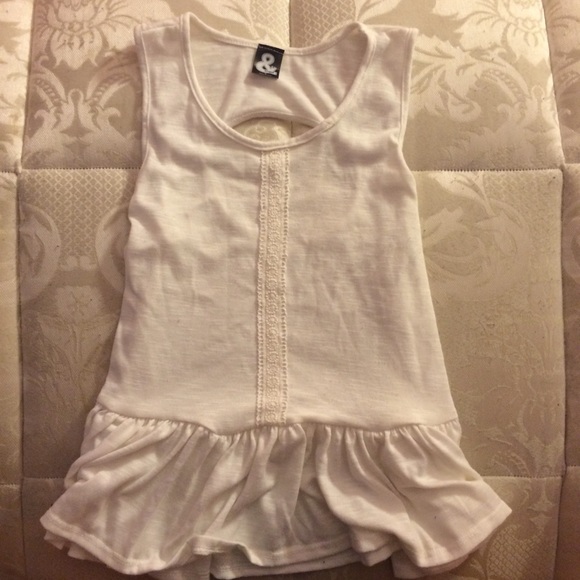 Cream flowy top
