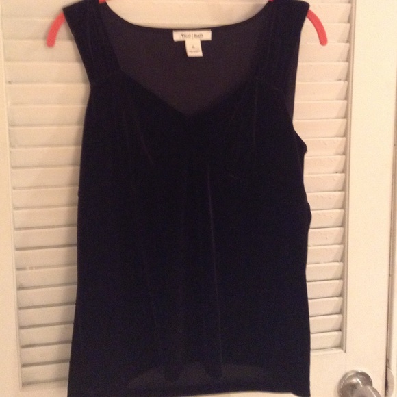 Plus size black velvet top