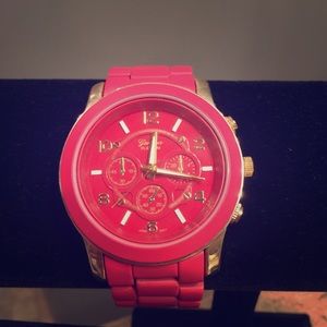 NEW - Geneva Platinum Red & Gold Watch