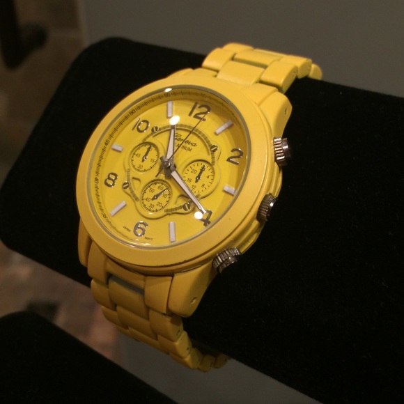 NEW - Geneva Platinum Yellow & Silver Watch - Picture 2 of 2