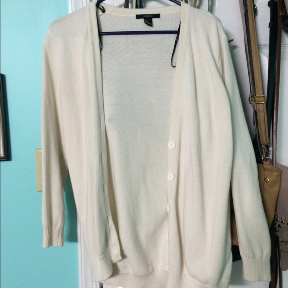 Slouchy cream cardigan