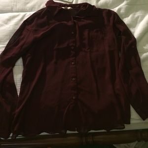 Button down marone shirt