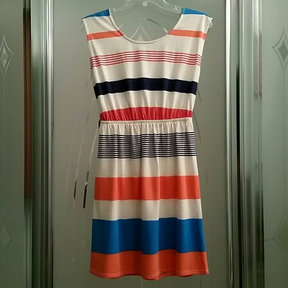 Pink Rose Dresses & Skirts - Striped dress. BNWT. Never worn.