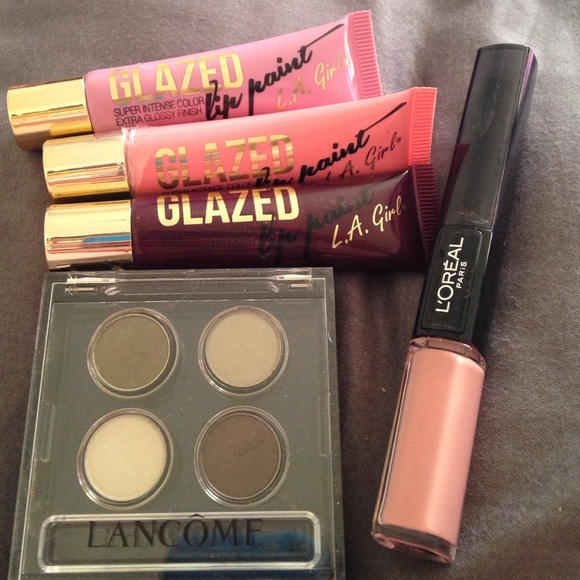 Swatched make up bundle 💗 Lancôme LA girl, loreal