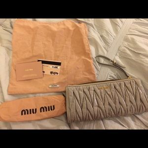 Miu Miu Wristlet Clutch