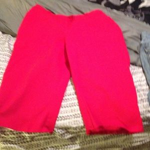 Size16 red capris and pink capris