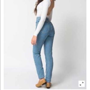 American apparel high waisted 'mom' jeans