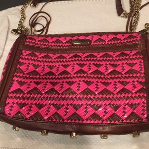 Rebecca Minkoff cross body leather bag.