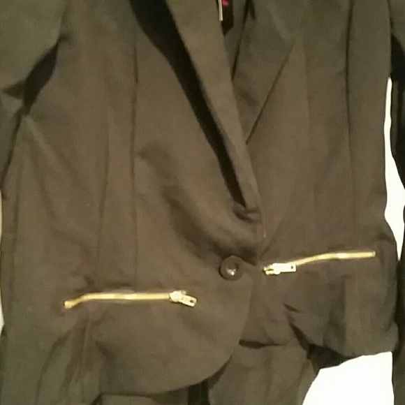 SOLD Classic Material Girl black blazer - Picture 2 of 3