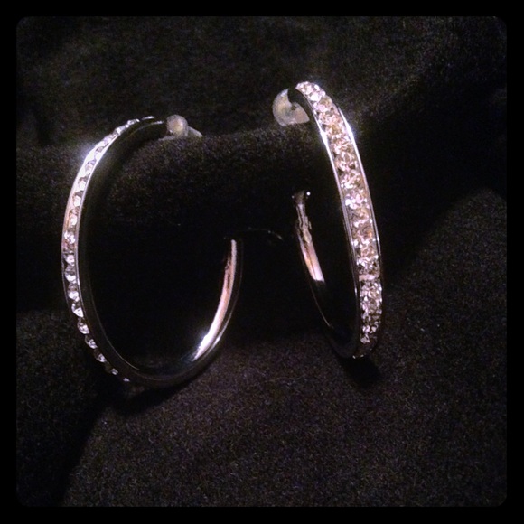 NBW Diamond Hoop Earings