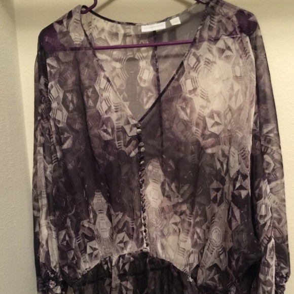 Purple New York & Company Tunic - Picture 2 of 3