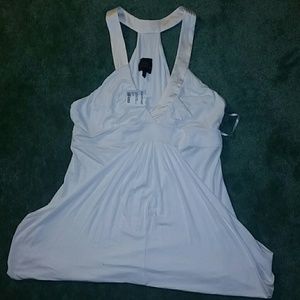 White Bebe Top with Silk straps