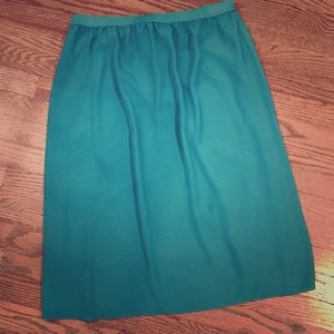 Medium Length Aqua blue skirt